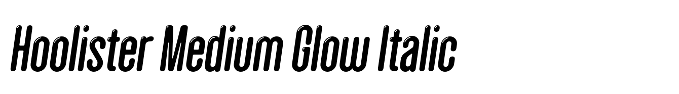 Hoolister Medium Glow Italic